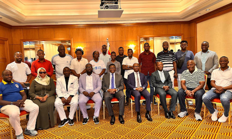 Katikkiro Mayiga meets Buganda leaders in the Arab Region at Sheraton Creek Hotel, Dubai